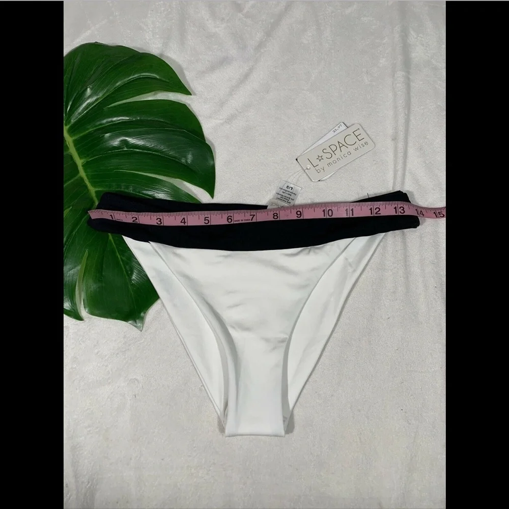 NWT! $75 L Space Veronica Classic Colorblock Bikini Bottoms [SZ‎ Large ]